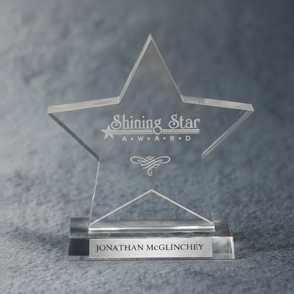 Acrylic Star on Base