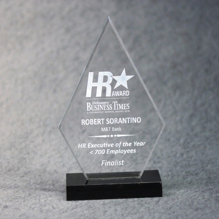 Acrylic Diamond On Ebony Base