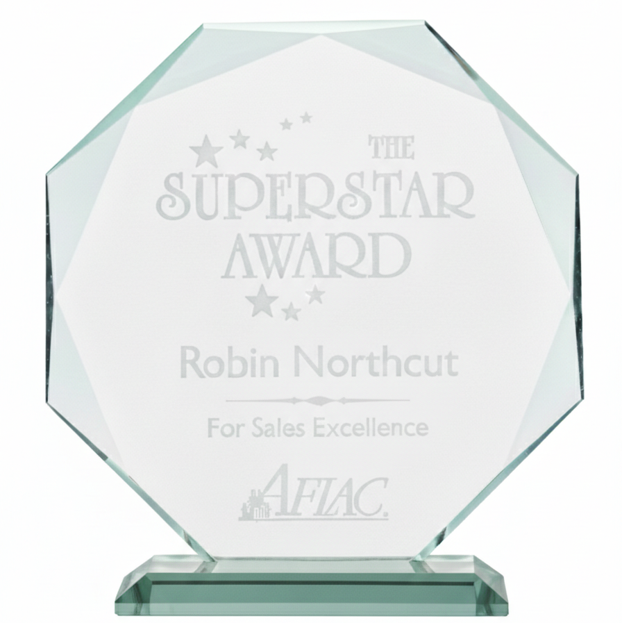 Jade Crystal Octagon Award