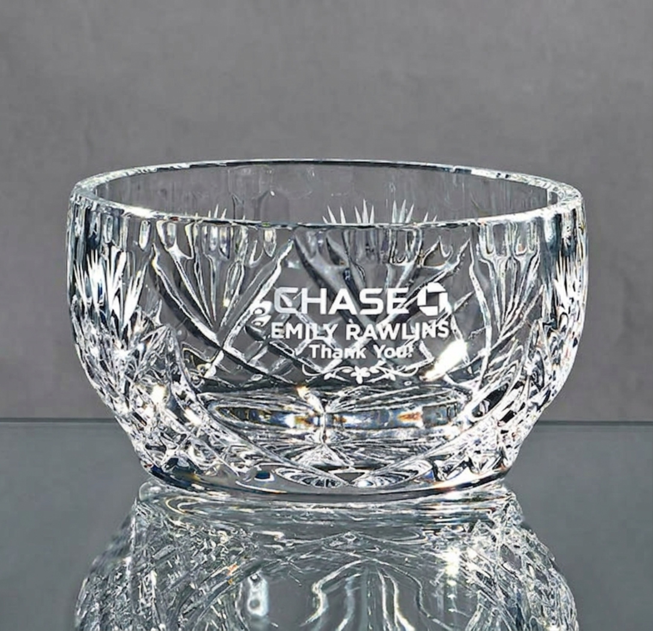 Small Lead Crystal Bowl Award
