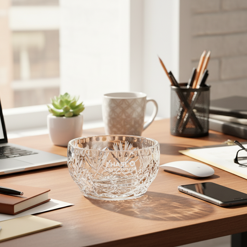 Small Lead Crystal Bowl Award