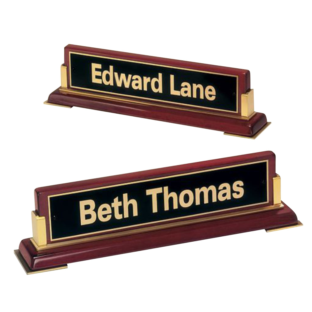 Rosewood Deskplate