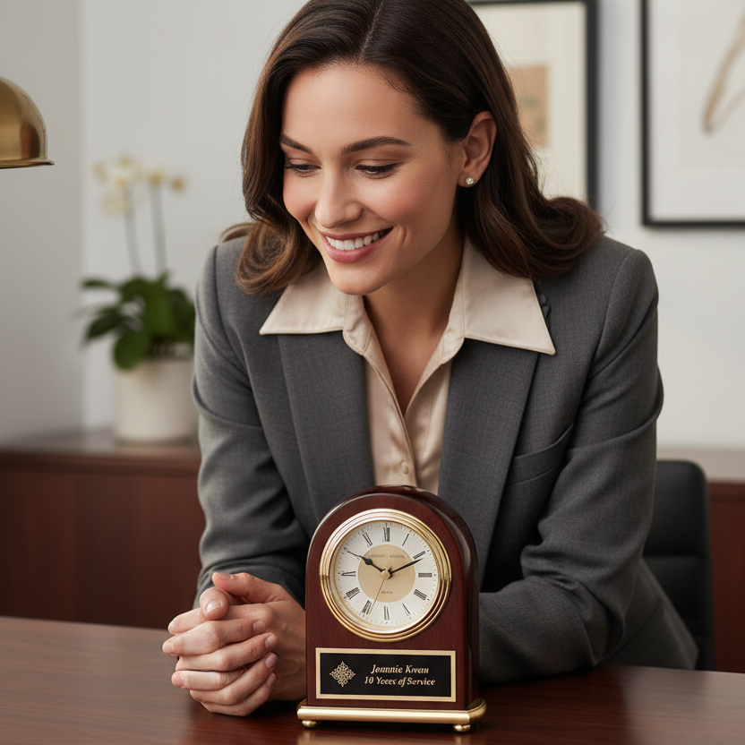 Rosewood Clock
