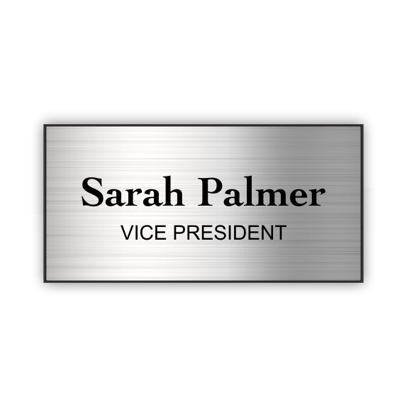 Laser Engraved Plastic Nametag