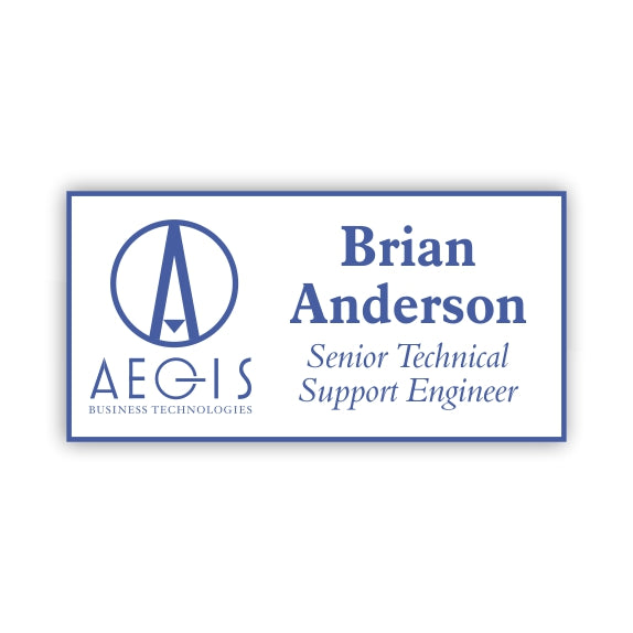 Laser Engraved Plastic Nametag