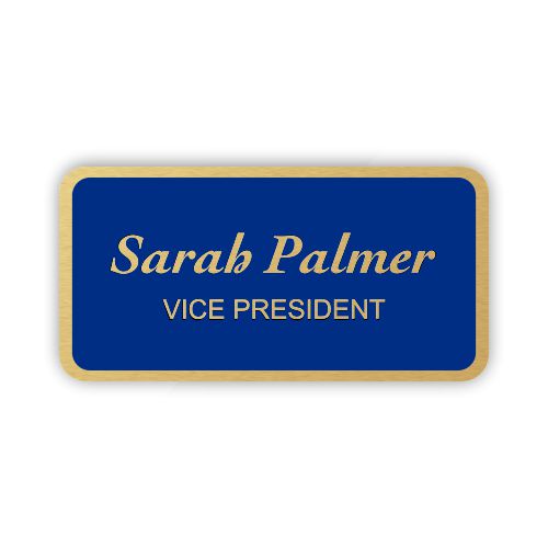 Laser Engraved Metal Nametag