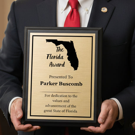 Ebony Finish Plaque