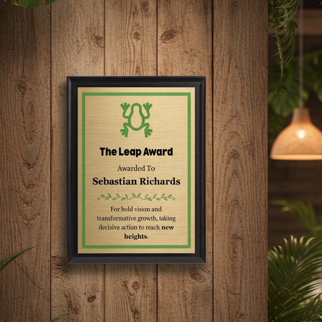 Ebony Finish Plaque