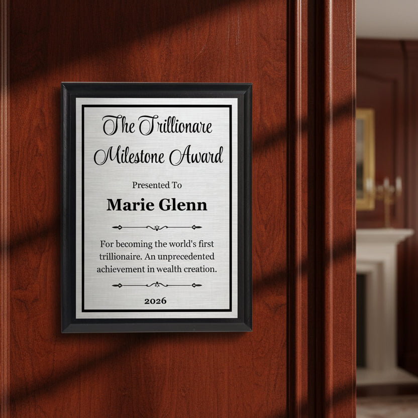 Ebony Finish Plaque