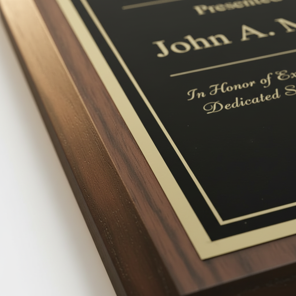 Genuine Walnut Plaque