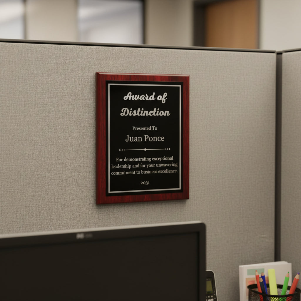Cherry Pianowood Plaque