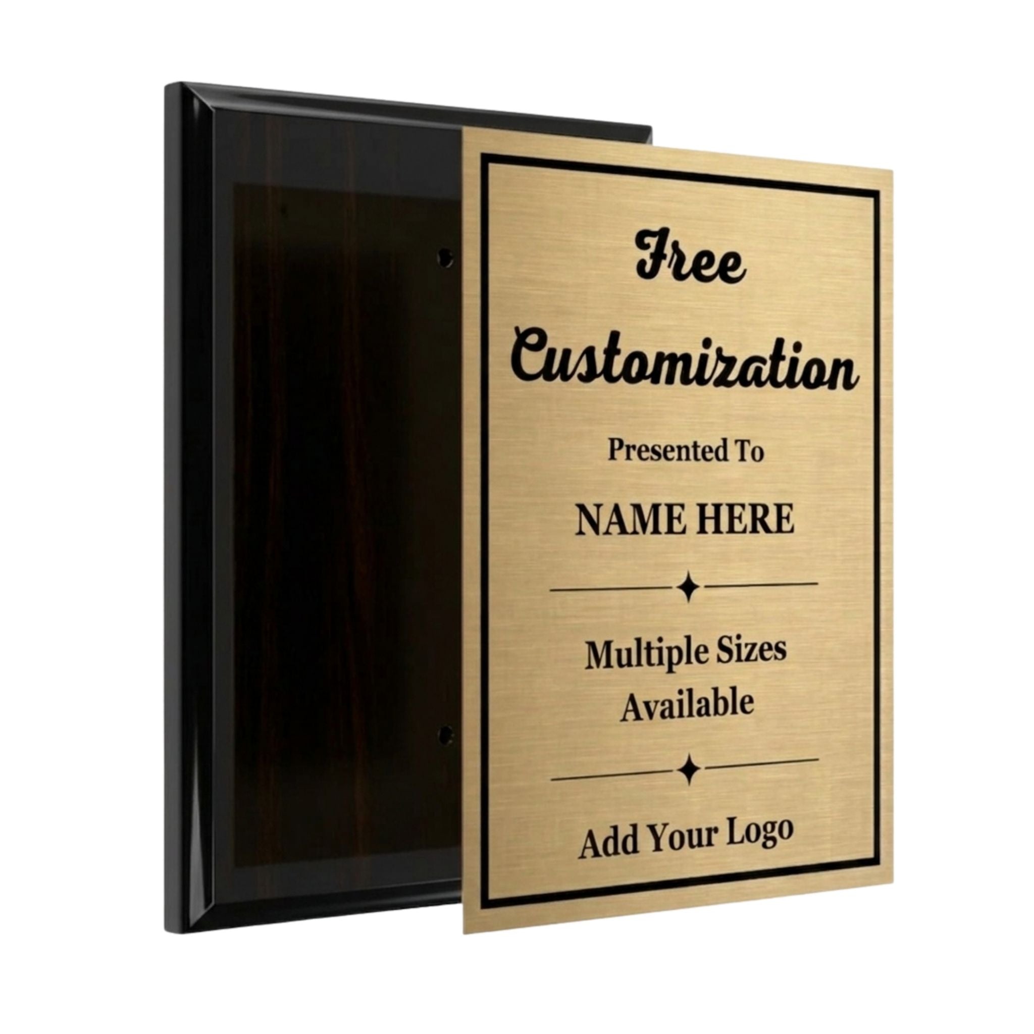 Ebony Pianowood Plaque