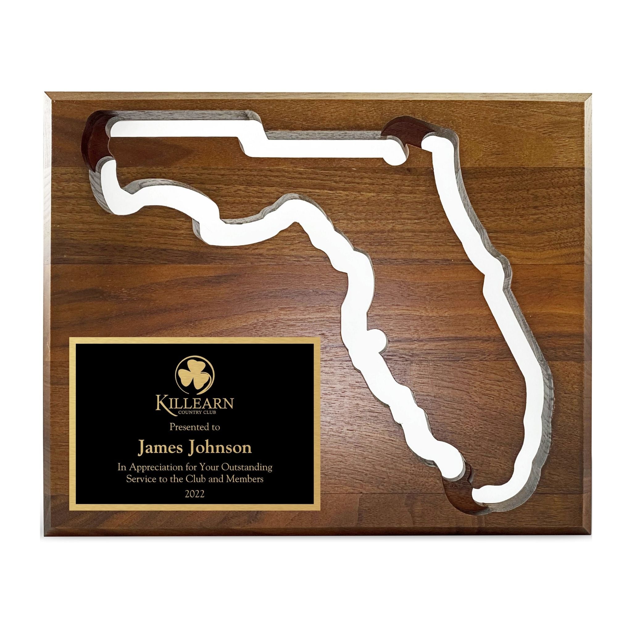 Walnut Plaque with Florida Cutout