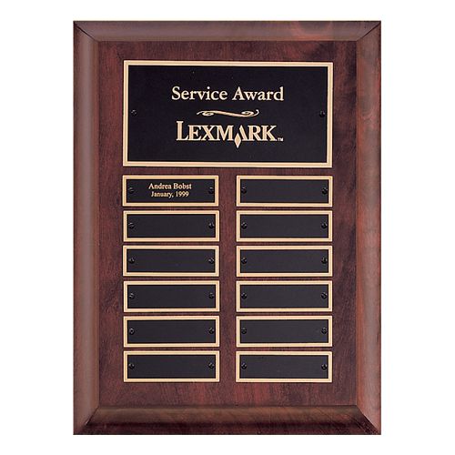 Cherry Finish Perpetual Plaque