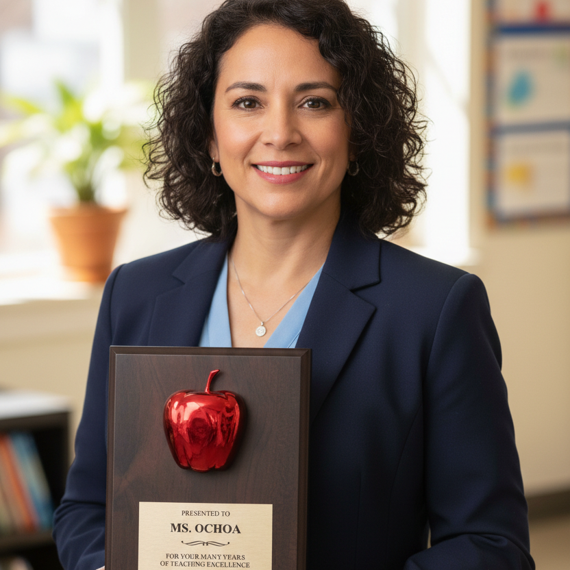 Red Apple Plaque