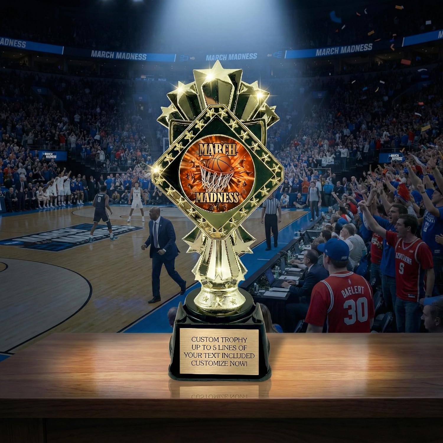 March Basketball Madness Star Trophy