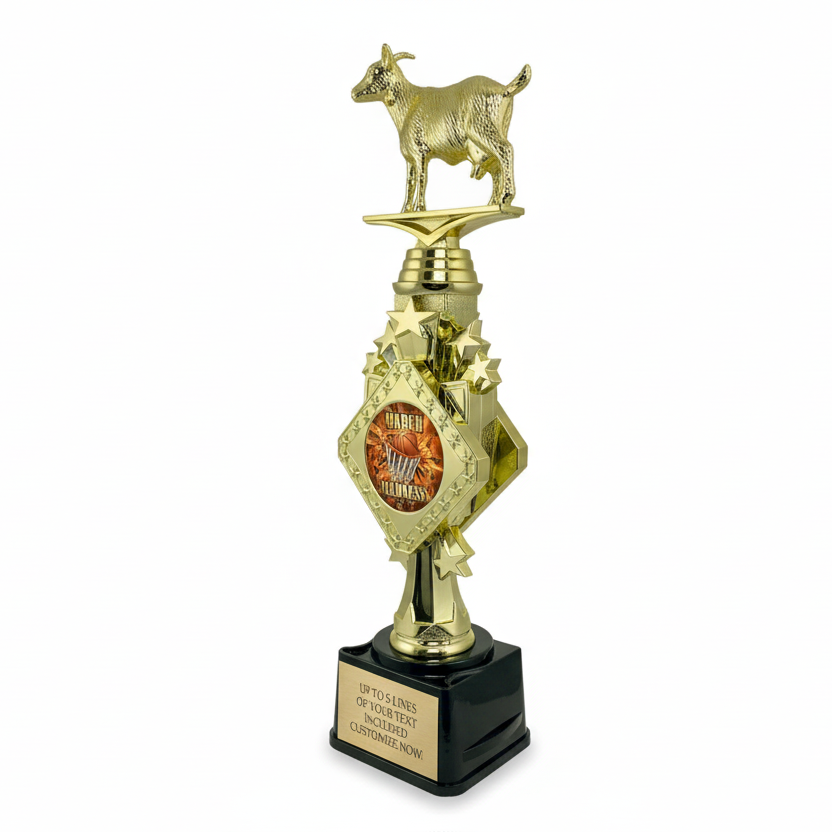 March Basketball Madness GOAT Trophy