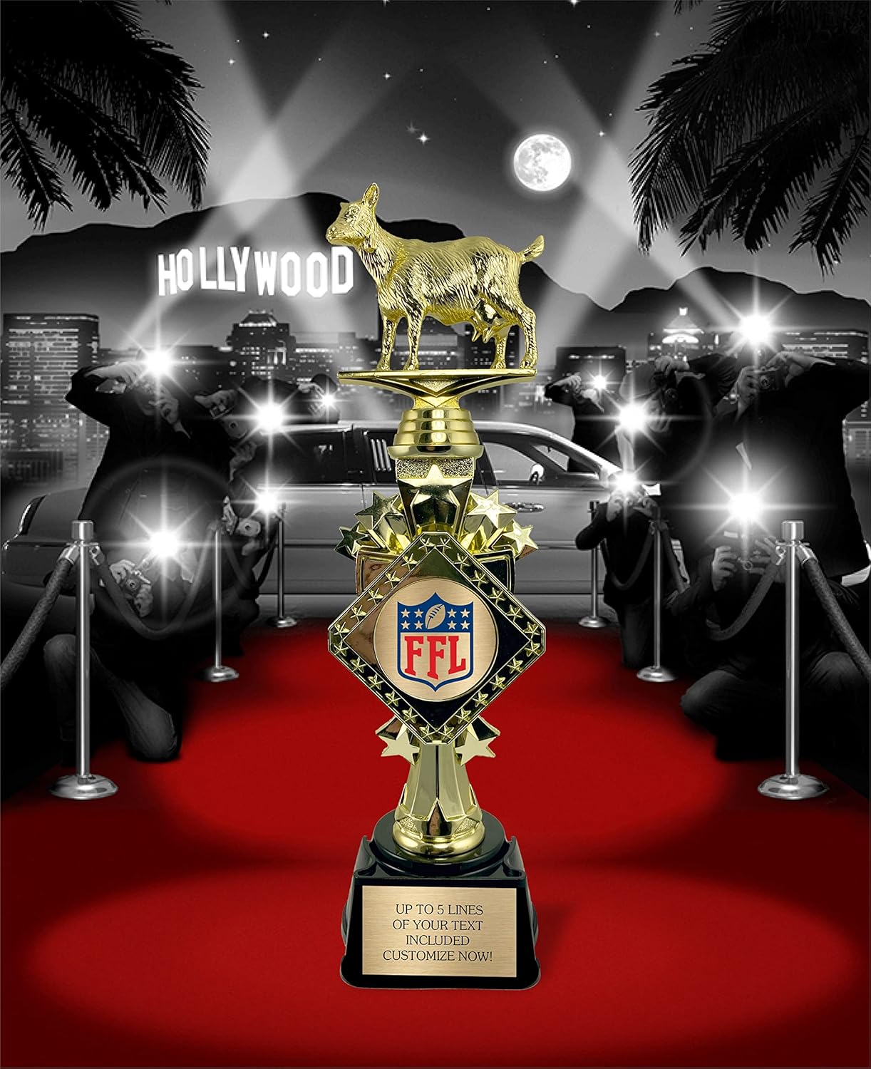 Fantasy Football Trophy – The G.O.A.T.