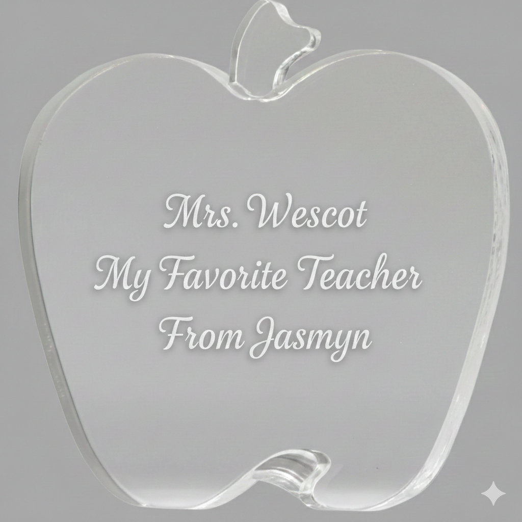 Acrylic Apple Award