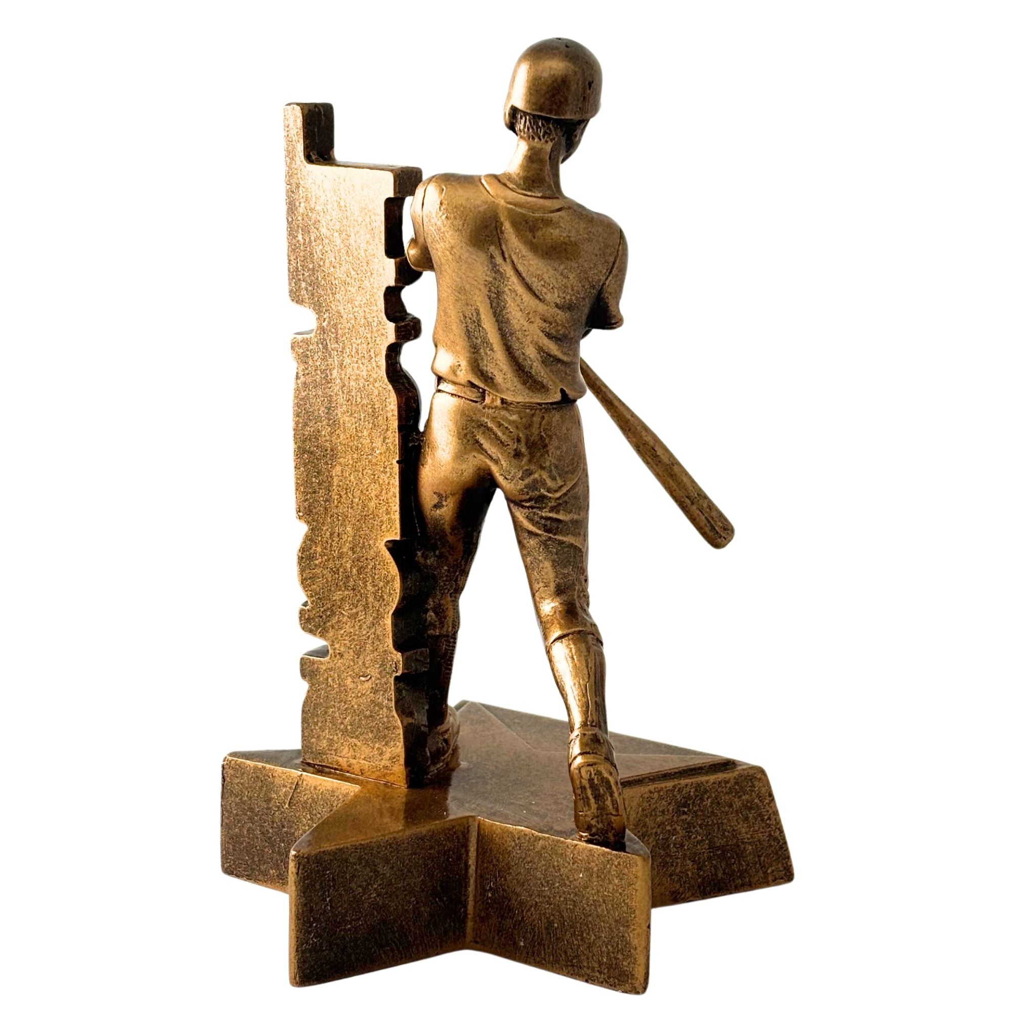 Baseball Billboard Trophy - 6.5" Custom Engraved Bronze