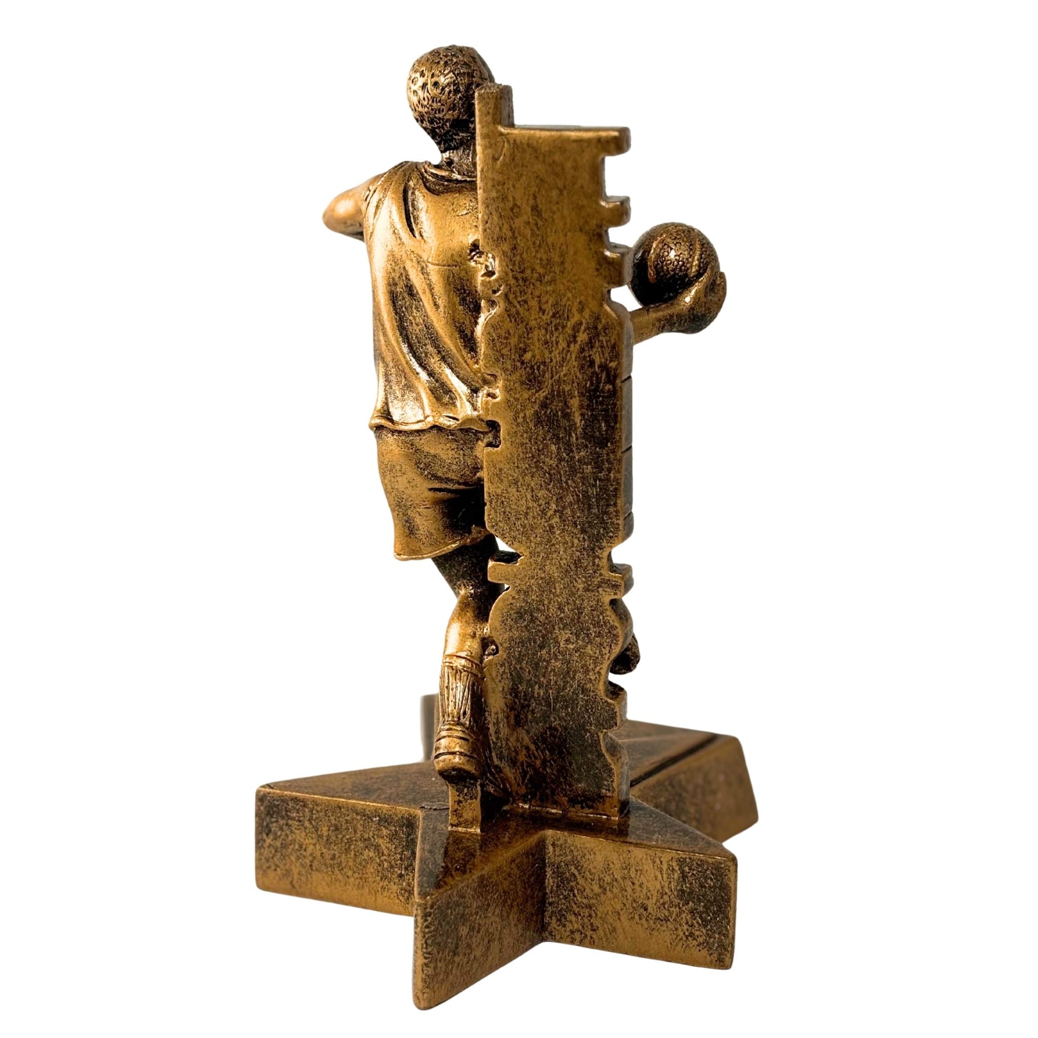 Basketball (M) Billboard Trophy - 6.5" Custom Engraved Bronze