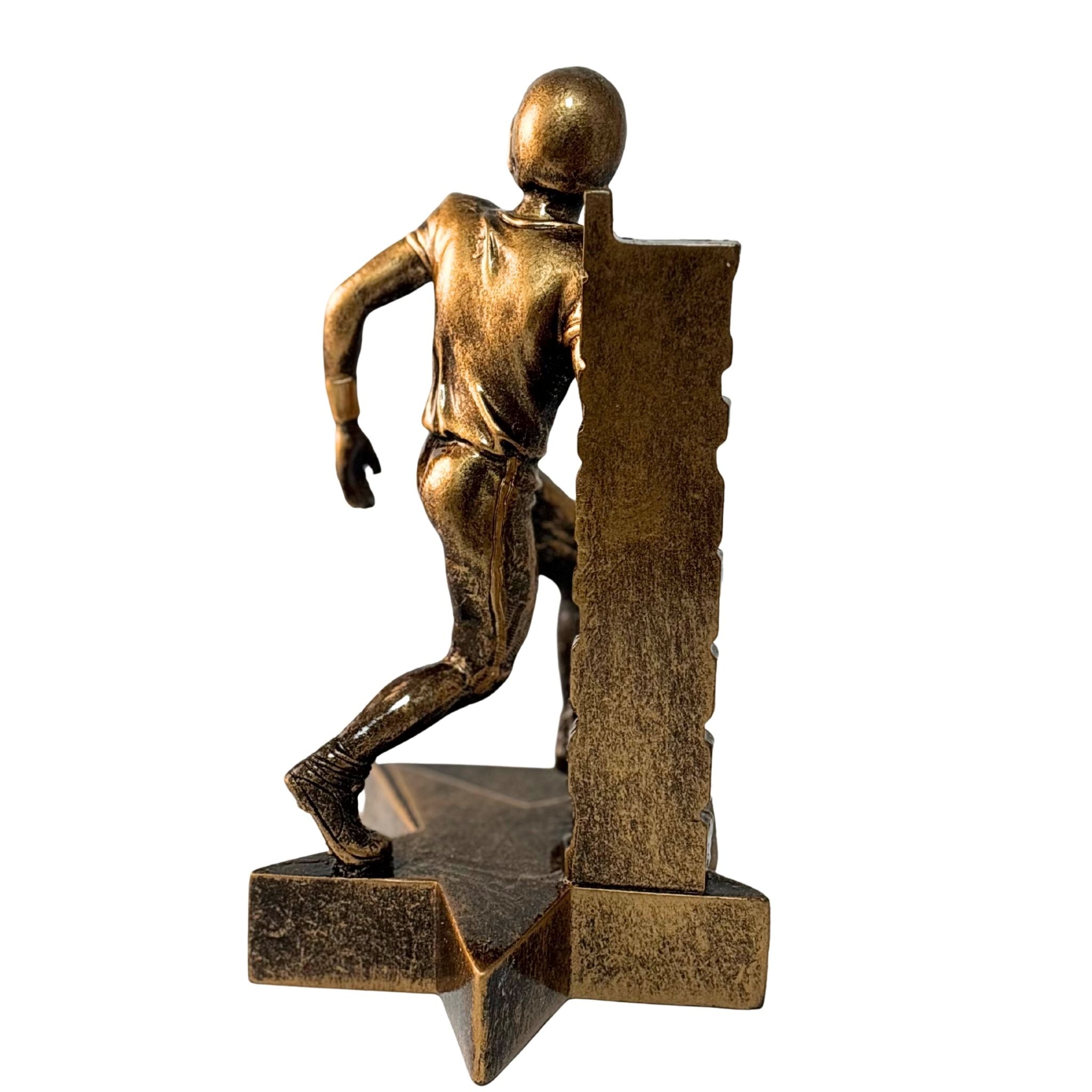 Football Billboard Trophy - 6.5" Custom Engraved Bronze