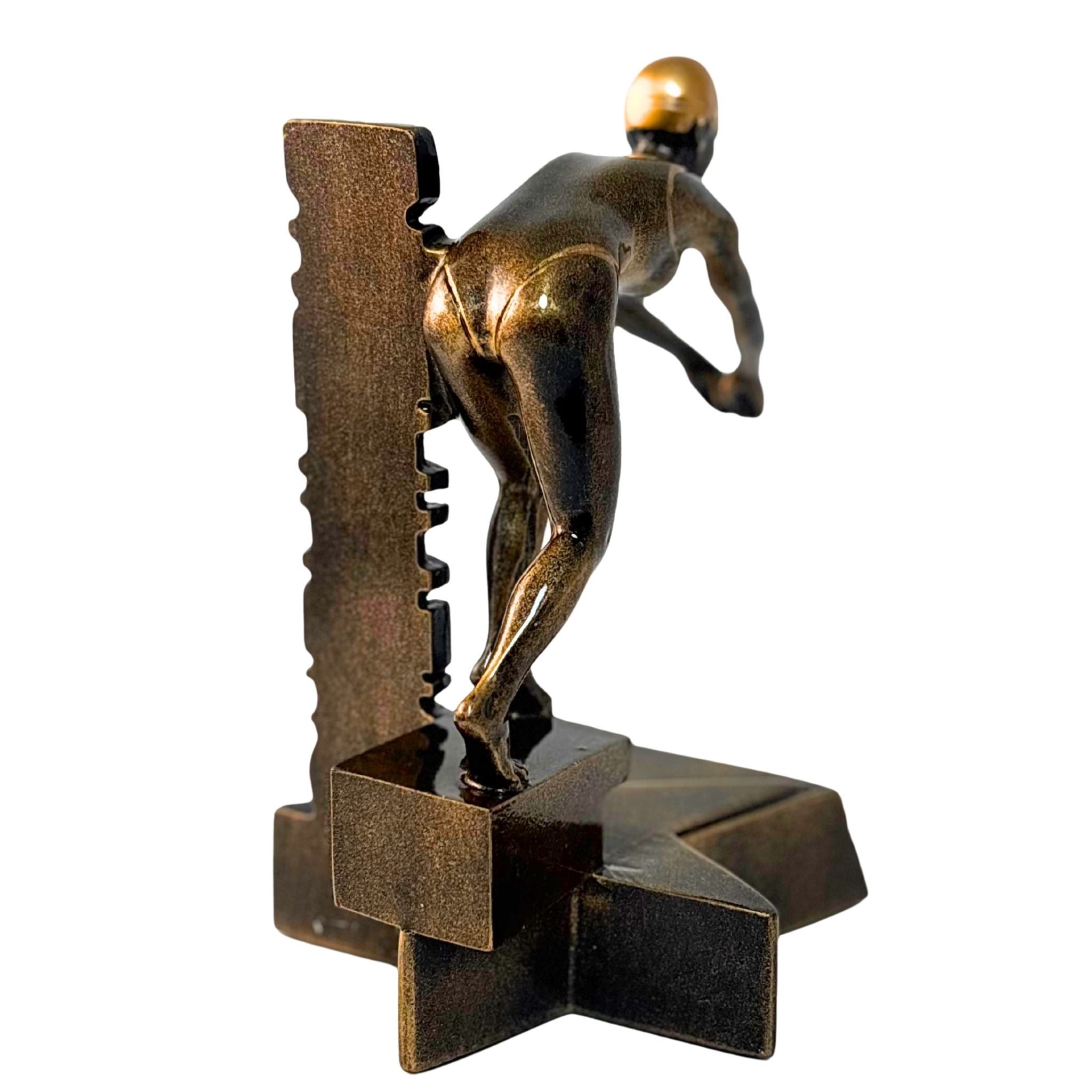 Swimming (F) Billboard Trophy - 6.5" Custom Engraved Bronze