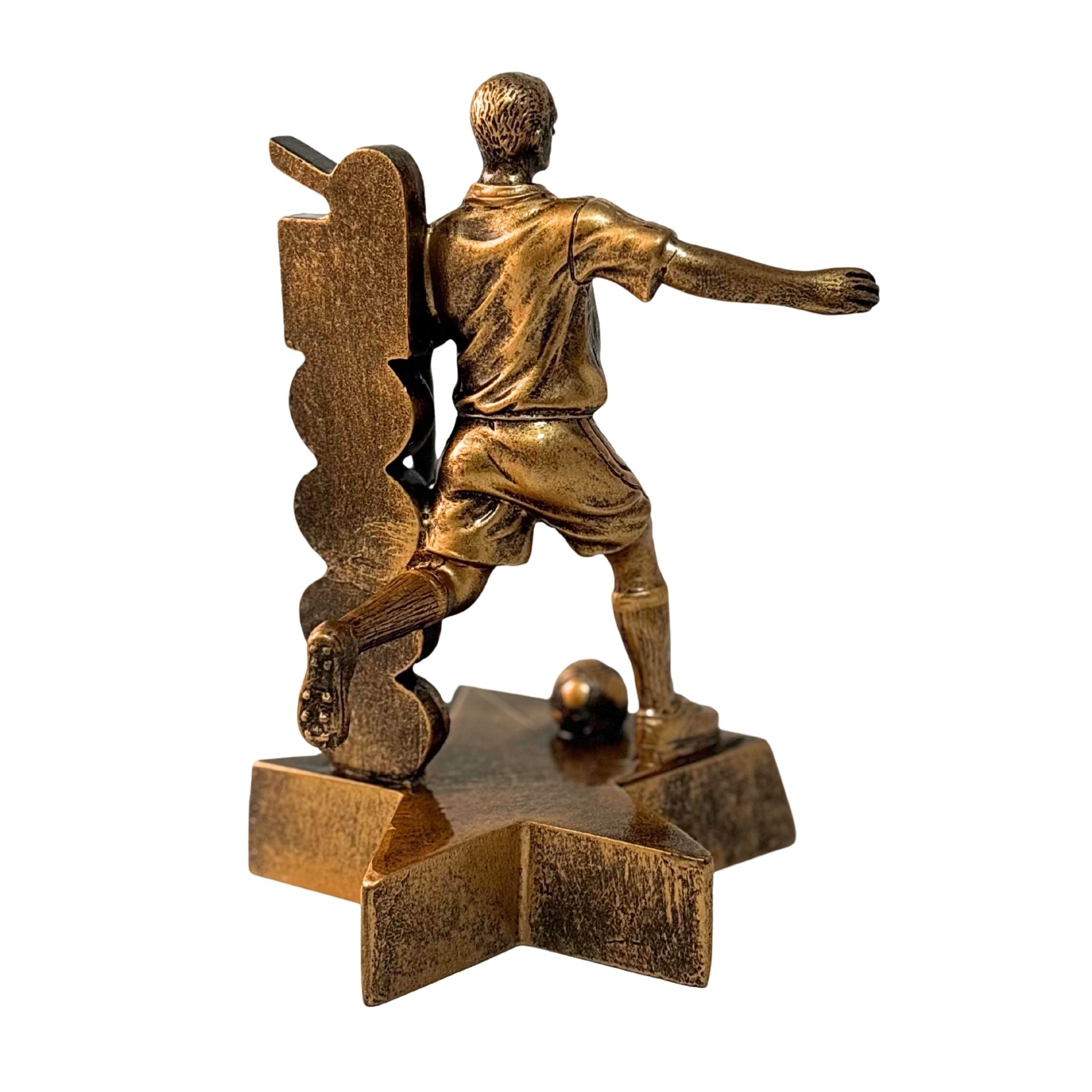 Soccer (M) Billboard Trophy - 6.5" Custom Engraved Bronze