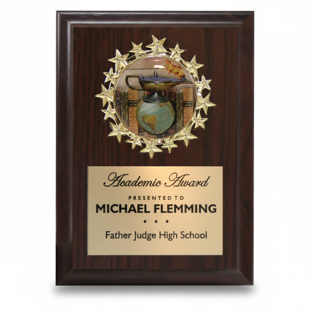 Starburst Medallion Cherry Plaque