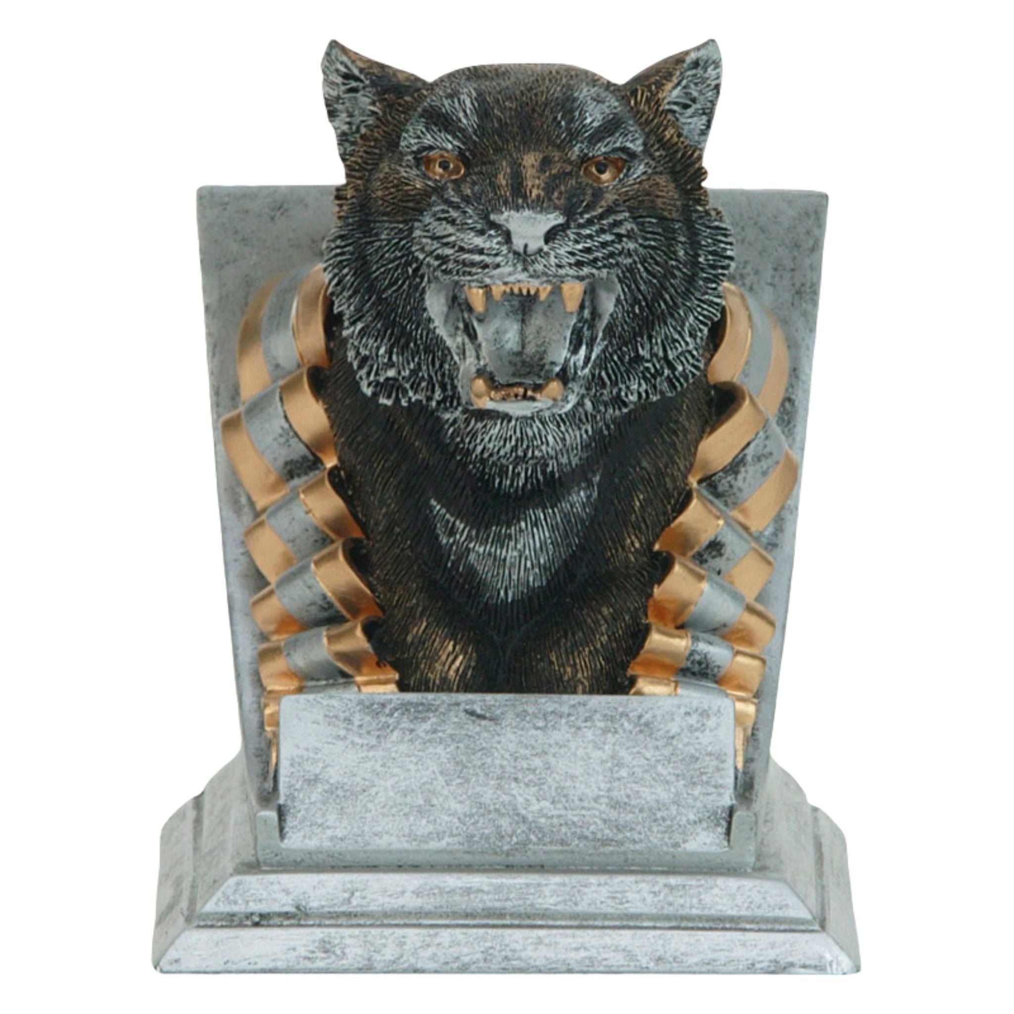 School Mascot Silver Resin
