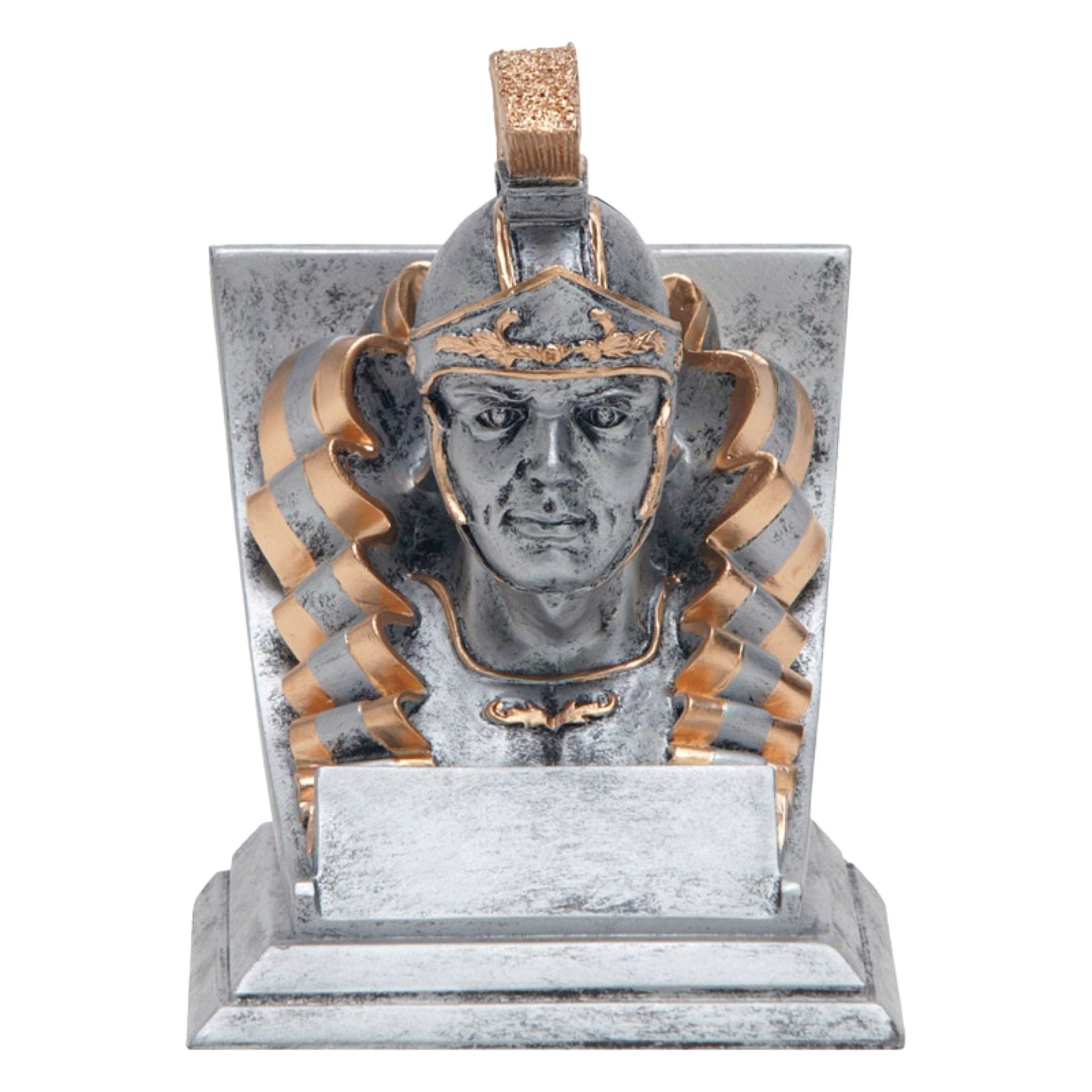 School Mascot Silver Resin