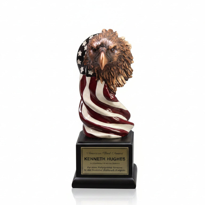 Eagle Head with the American Flag