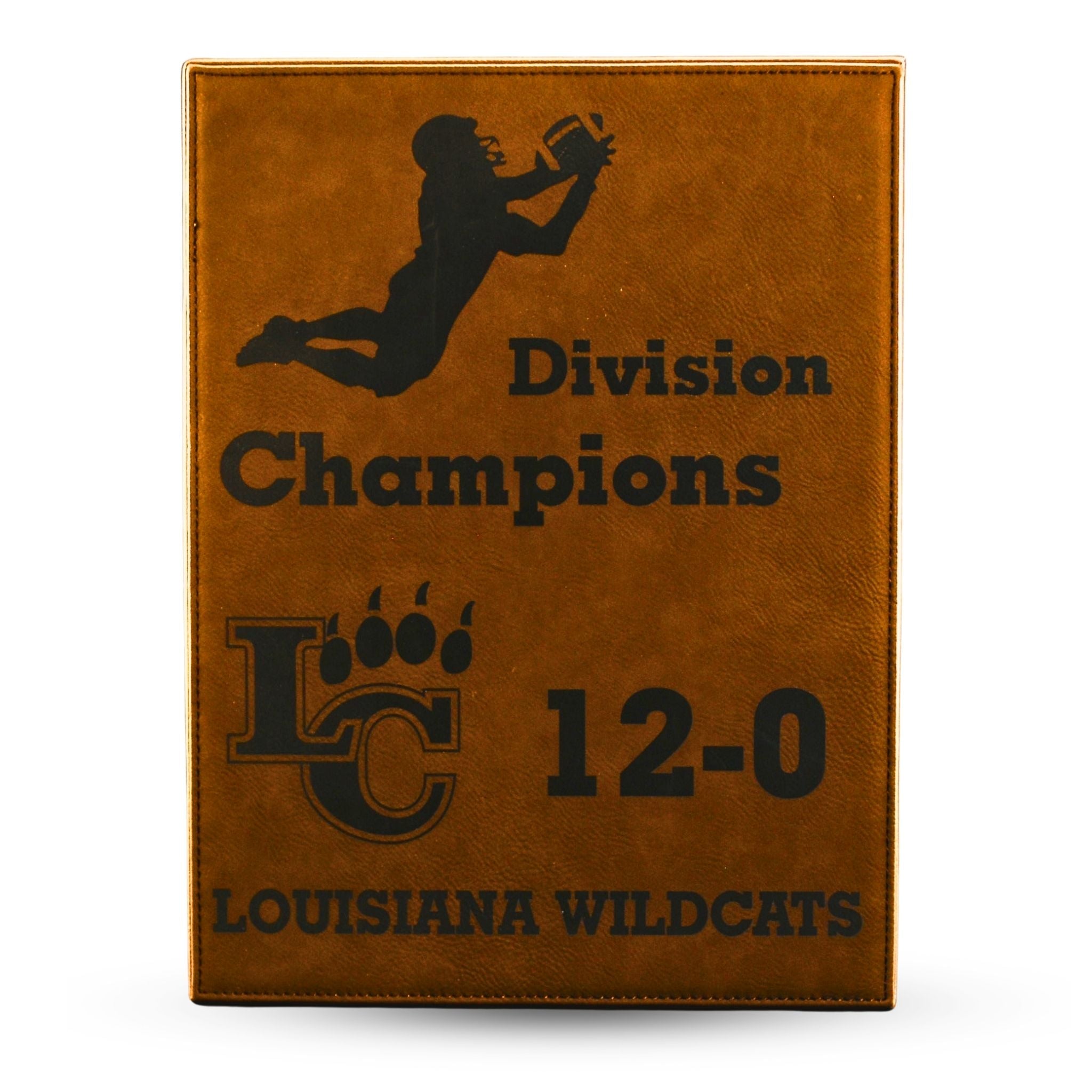 Leatherette Plaque - Dark Brown