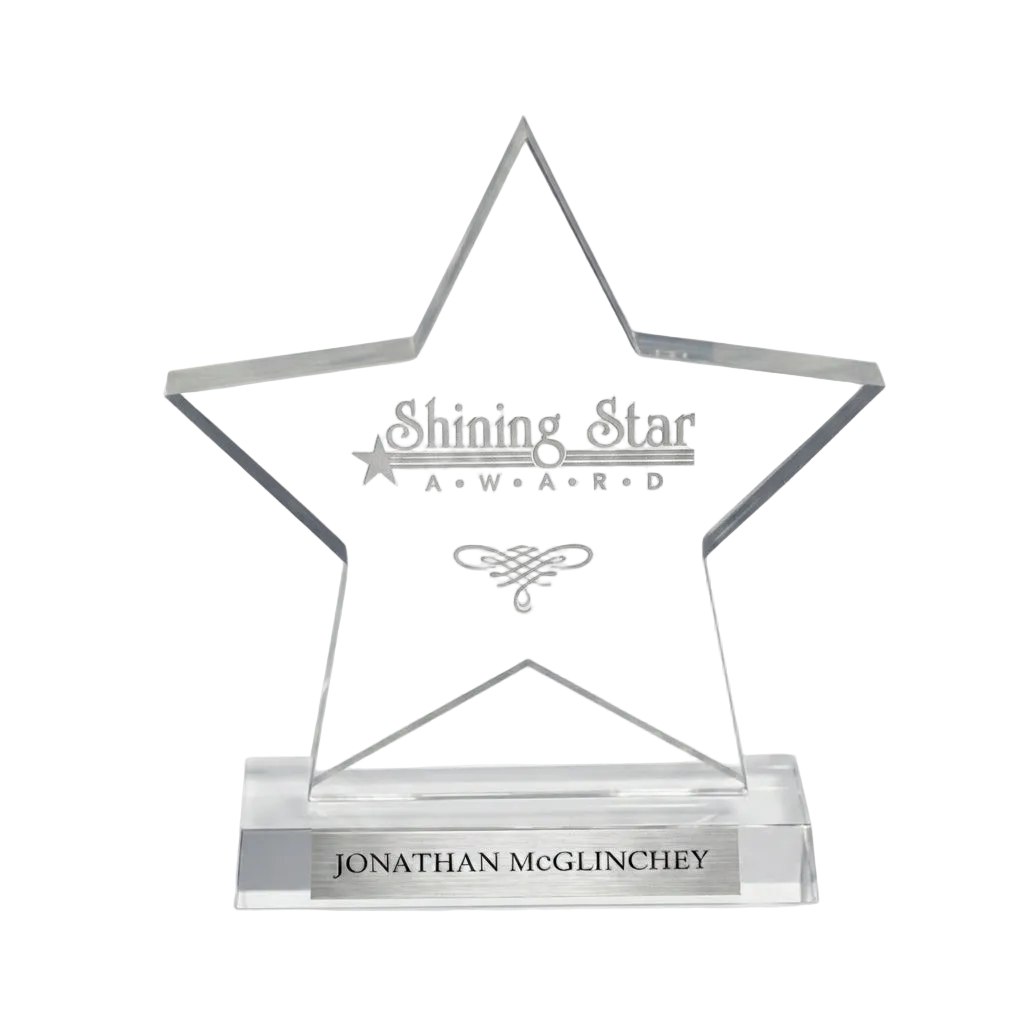 Acrylic Star On Base