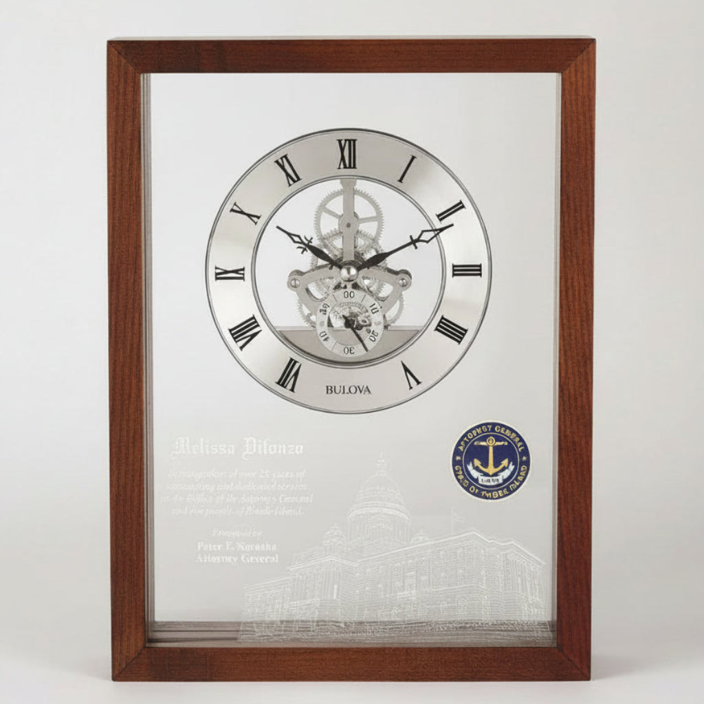 Solid Ash Hardwood Case Clock