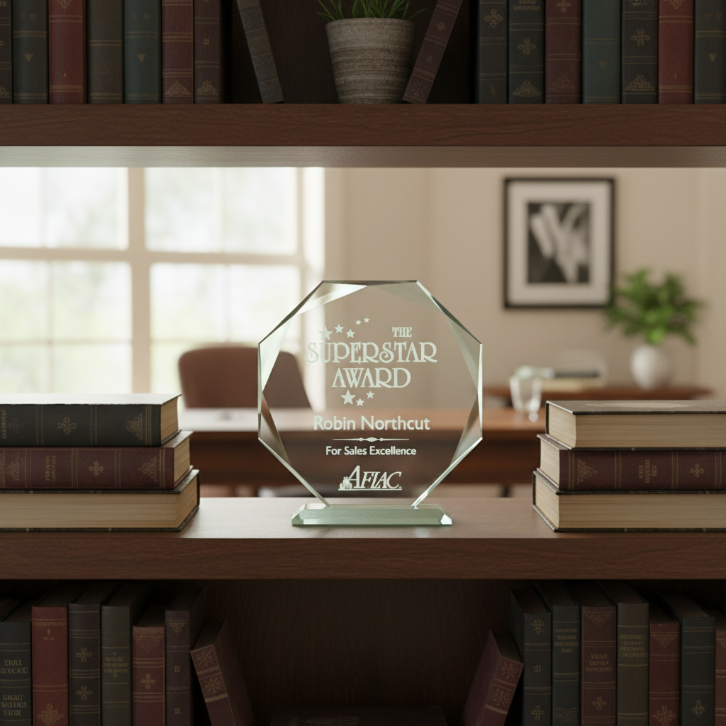 Jade Crystal Octagon Award
