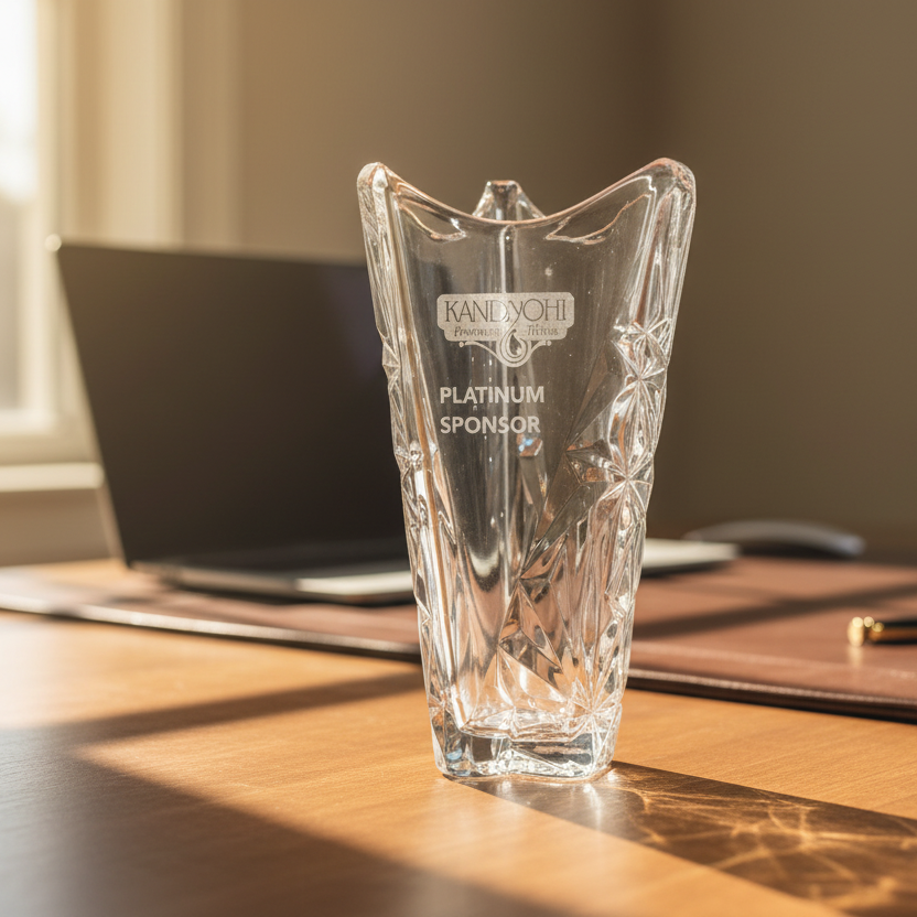 Arctic Crystal Vase - 10"