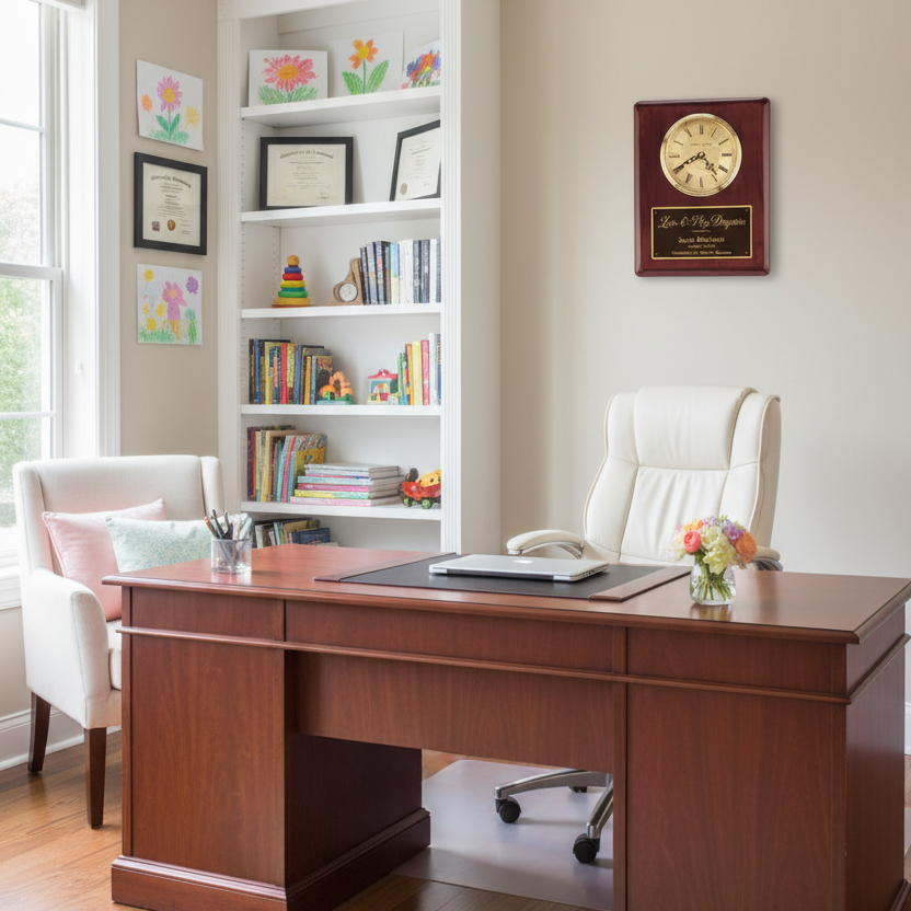 Rosewood Wall Clock