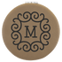 2 1/2" Laserable Leatherette Compact Mirror