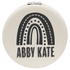 2 1/2" Laserable Leatherette Compact Mirror