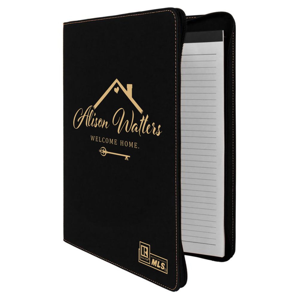 Personalized Zippered Portfolio
