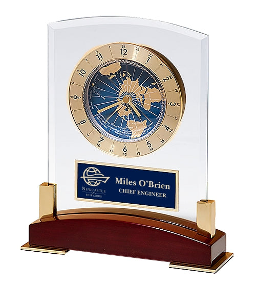 Glass Desk Clock