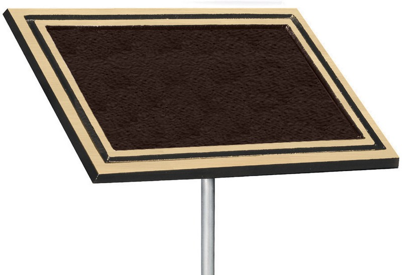 Cast Aluminum in Bronze with Post