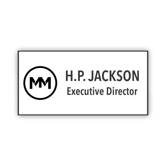 Laser Engraved Plastic Nametag