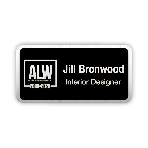 Laser Engraved Metal Nametag