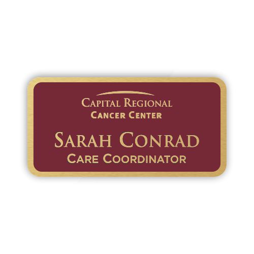 Laser Engraved Metal Nametag