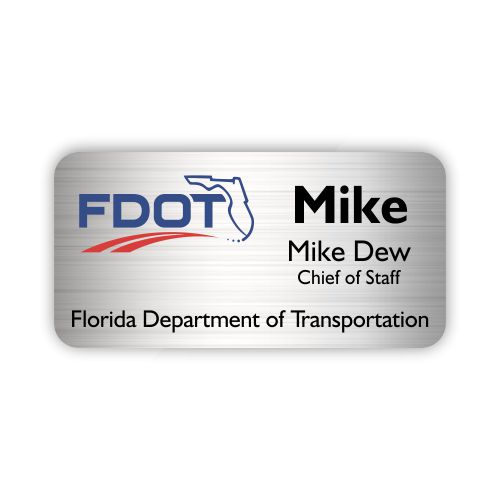 Full Color Plastic Nametag
