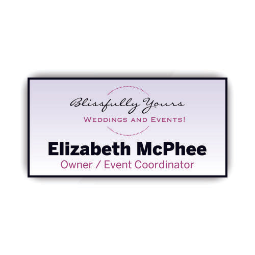 Full Color Plastic Nametag