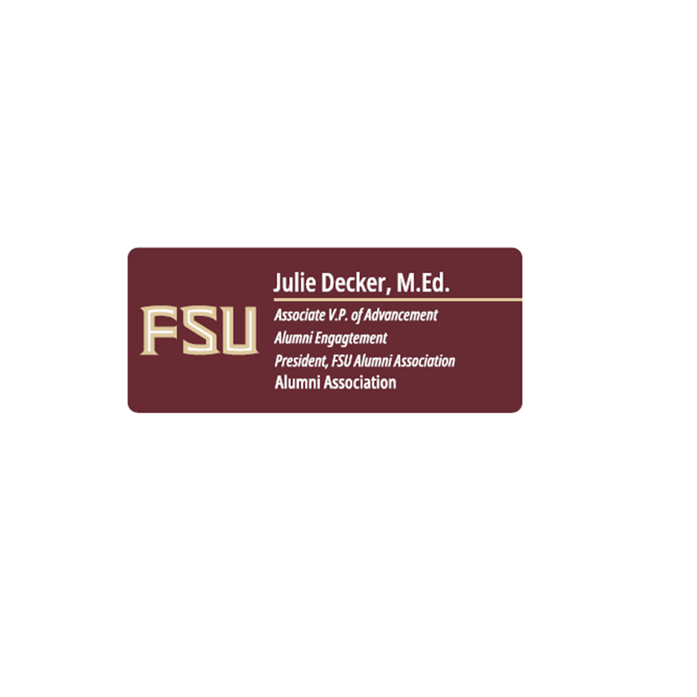 FSU Employee Nametag