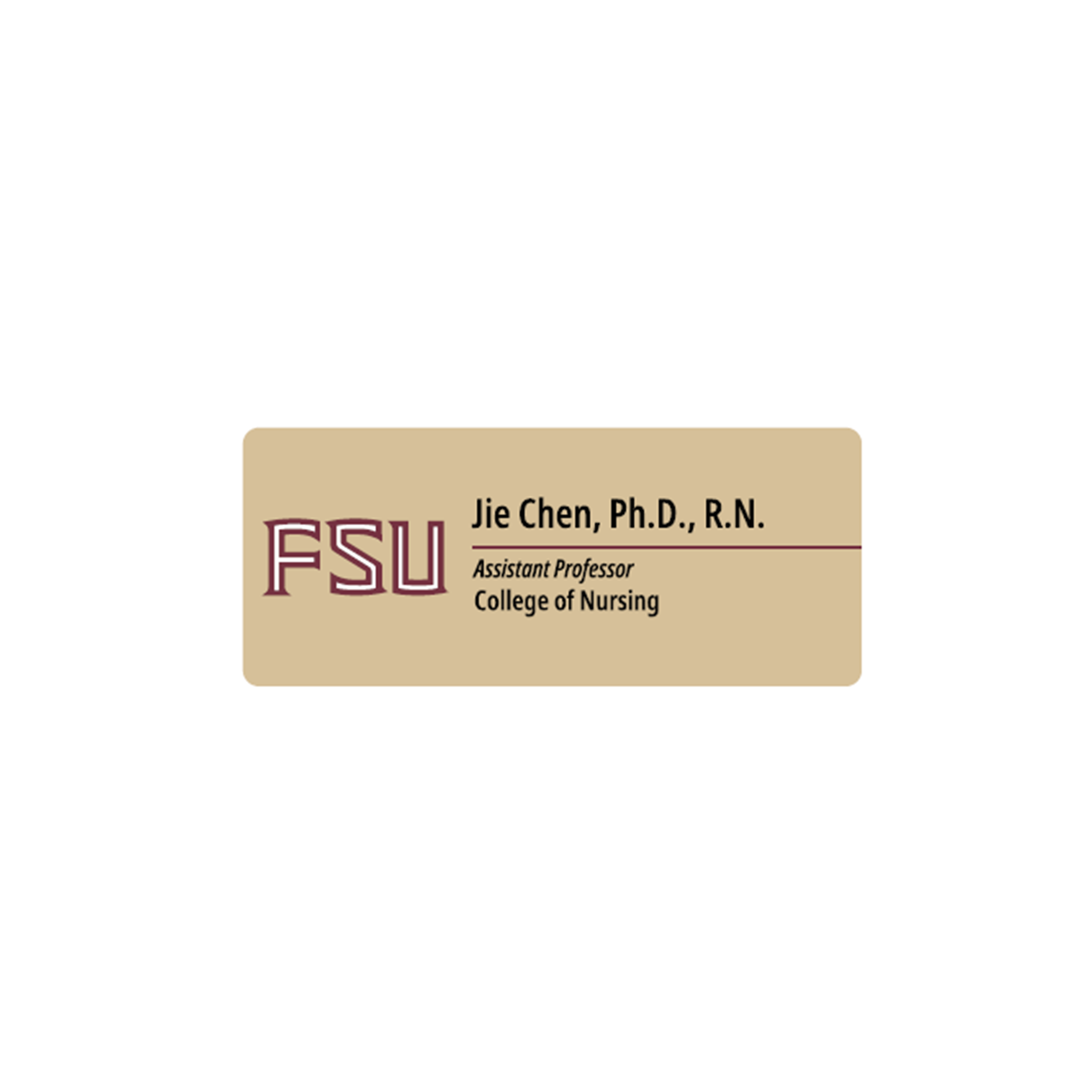 FSU Employee Nametag